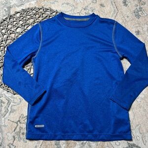 Blue Long Sleeve Kids Shirt Starter active tee
